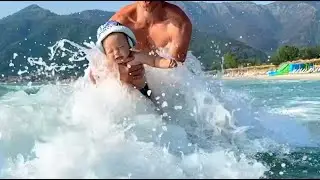 My Brother's First Interaction with Waves