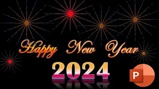 Happy New Year 2024 PowerPoint animation tutorial | PowerPoint animation effect |Computer Skills 53|