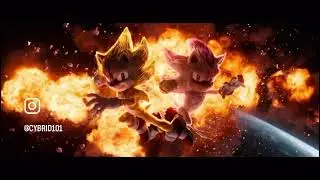 Sonic the Hedgehog 3 (2024) - Super Sonic & Super Shadow Team Up Scene