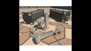 Detailed tutorial on how to draw bolts and nuts in SketchUp