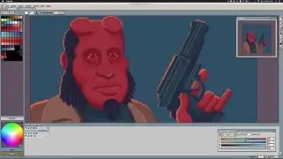 Pixel Challenge 366 - Day 4 - Hellboy