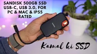 {Hindi} SanDisk 500GB SSD USB-C,USB 3.0,for PC & Mac & IP55 Rated | Budget SSD | Speed Test🔥..