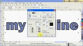 Changing outline to make it behind fill in CorelDraw