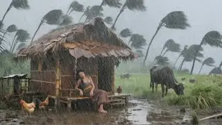 Nepali Mountain Village Life in Heavy Rain Time | Most Peaceful & Relaxing Village Life | Real Life