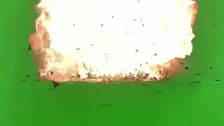 GREEN SCREEN FOOTAGE BOMB FALL EXPLOSION