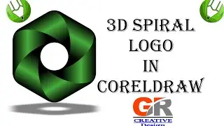 3D spiral #logo in #coreldraw #3d #design #artwork #art #circle #tutorial #graphicdesign