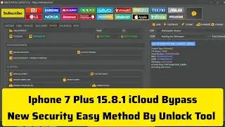 Iphone 7 Plus 15.8.1 iCloud Bypass By Unlock Tool/ Iphone 7 Plus New Update Bypass Easy Method