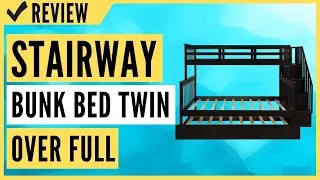 Stairway Bunk Bed Twin Over Full with Trundle