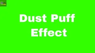 Dust Puff Efx Full Hd 1080px/ 2D EFFECTS / Green Screen / 2D Animation / Free Download
