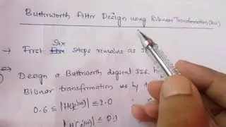Butterworth Filter Design using BLT