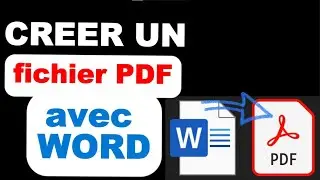Comment créer un Pdf avec Word #tuto #conversion #bureautique #documents #tutoriel