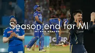 mumbai indians sad status | mi sad whatsapp status | MI sad status #misadstatus