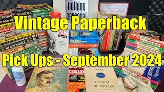 VINTAGE Book + PAPERBACK Pickups - September 2024 - Corgi + Pan + Penguin Rarities ASMR, Maybe!