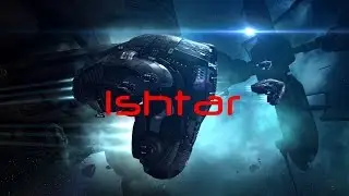 EVE online Ishtar - первые впечатления - армор фит с хеви дронами.