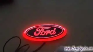 Неоновая 4D эмблема Ford