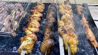 Шашлыки у родителей.