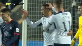 Rangers' James Tavernier scores a volley against Falkirk in Betfred Cup