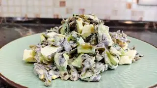 ТРИ ингредиента и САЛАТ готов. Салата с морской капустой. 