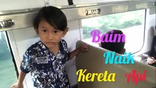 Pertama Kalinya BAIM Naik Kereta Api Kediri Tulungagung Bersama Teman PAUD #keretaapi #railfans