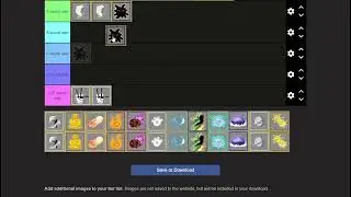 Tier List  de frutas blox fruits