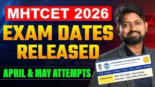 Big Update MHTCET 2026 Exam Date Released | Ankush sir | GanitAnk 