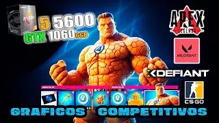GTX 1060  y  RYZEN 5 5600 (Graficos Competitivos)✅ Fortnite- Valorant - Csgo - Apex - XDefiant