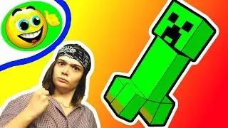Даняша пробует играть в Майнкрафте! Игра Майнкрафт