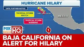 Hurricane Hilary: Southern Baja California Under Tropical Storm Warning