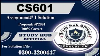 CS601 Assignment 1 Solution Spring 2024, CS601 Assignment 1 solution 2024, CS601 assig 1 solution