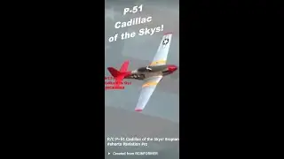 R/C P-51 Cadillac of the Skys! #rcplane #shorts #aviation #rc