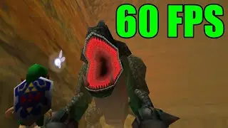 Zelda Ocarina of Time PC Port a 60 FPS - Explorando a Caverna dos Dodongos