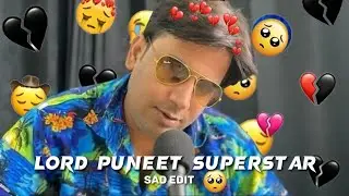 Lord Puneet Superstar sad😔 edit| #puneetsuperstar #biggboss