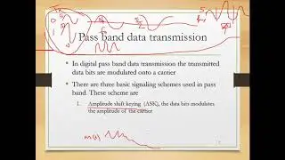 Digital Communication - V14 - Passband Data Transmission and Basic Concepts of Digital Modulation