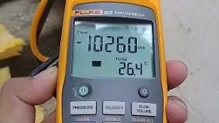 how to check AHU cfm by digital meter. #