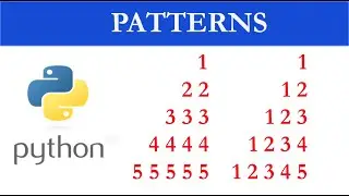 Reverse Right-angle Triangle Number Patterns in Python - Python Patterns