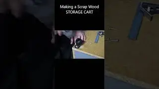 Making a Wheeled Scrap Wood Storage Bin from Scrap Wood! 