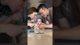 Genius parents tricked baby to drink medicine 🥺❤️ 