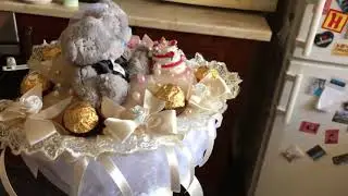 Конфетная Свадьба 4, букет из конфет