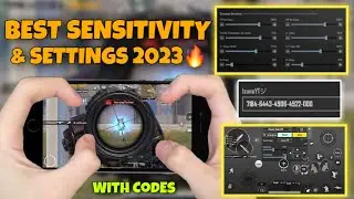 NEW😱BEST SENSITIVITY & SETTINGS 2023🔥| 4 Finger Claw Gyroscope | PUBG MOBILE