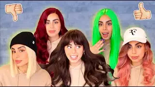 جربت باروكات من موقع شي ان👩🏻‍🦰 shein wigs try on haul