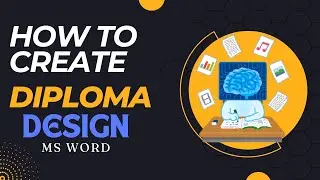 How to create diploma design in |MS WORD| 2016