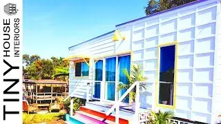 Tiny House Community, Beautiful Stunning The Bermuda Tiny House full Kitchen | Tiny House Interiors