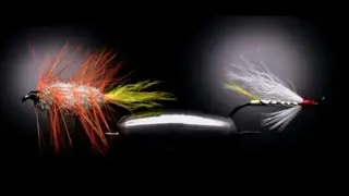 Orange Bomber and The Ghost (atlantic salmon flys)