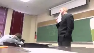Superbe poisson d'avril à un professeur