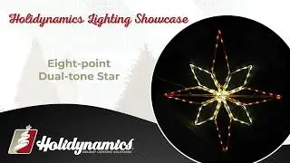 Eight Point Dual Tone Star Demo | Warm White & Pure White Holiday Lighting
