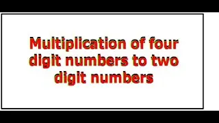 Multiplication of four digit numbers to two numbers by smart maths with Kamran