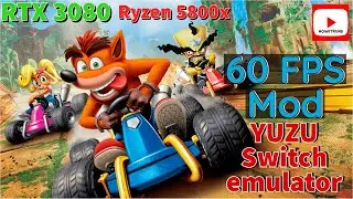 Yuzu | MOD 60 FPS | Crash Team Racing Nitro Fueled - Switch Emulator Test - Gameplay | Emulation