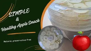 How to Make Delicious Dried Apples at Home// An easy healthy snack recipe.