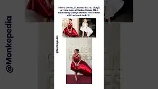 Gomez's Monroe Magic👗| #didyouknow #amazing #shorts #ytshorts #viral #SelenaGomez #GoldenGlobes2024