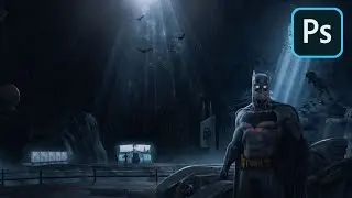 The Batman - Photoshop Art ( Layer by Layer )